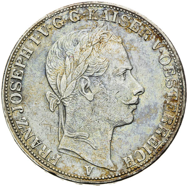 Spolkový toliar 1858 - averz
