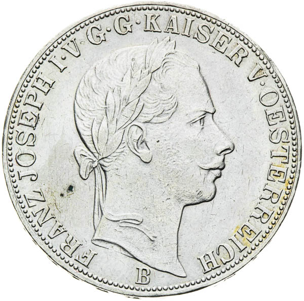 Spolkový toliar 1858 - averz