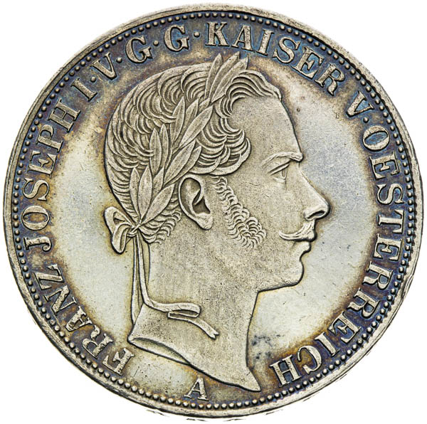 Spolkový toliar 1859 - averz