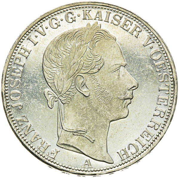 Spolkový toliar 1860 - averz