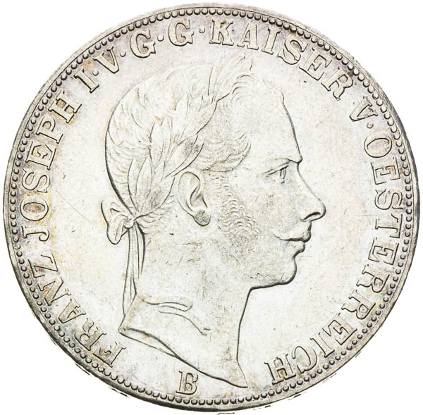 Spolkový toliar 1861 - averz