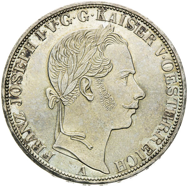 Spolkový toliar 1861 - averz