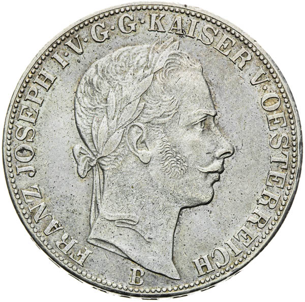 Spolkový toliar 1861 - averz