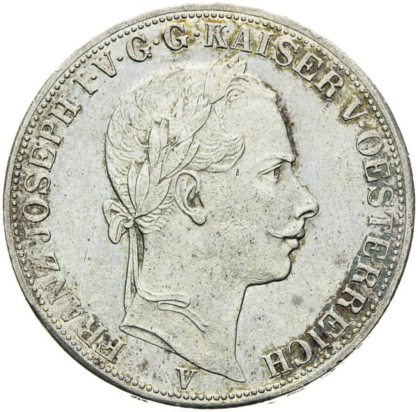Spolkový toliar 1861 - averz