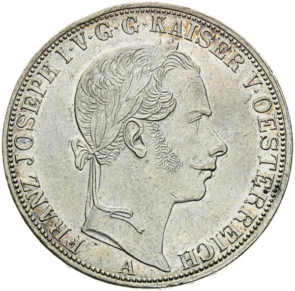 Spolkový toliar 1862 - averz