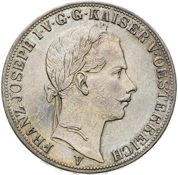 Spolkový toliar 1863 - averz