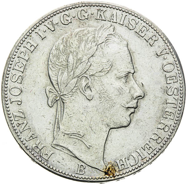 Spolkový toliar 1865 - averz
