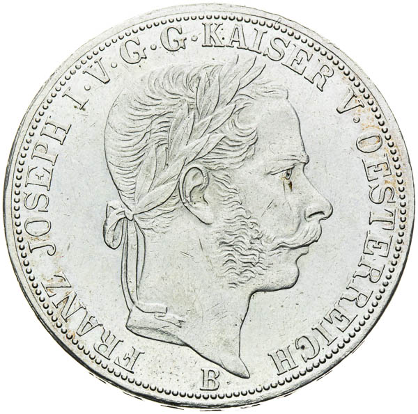 Spolkový toliar 1866 - averz