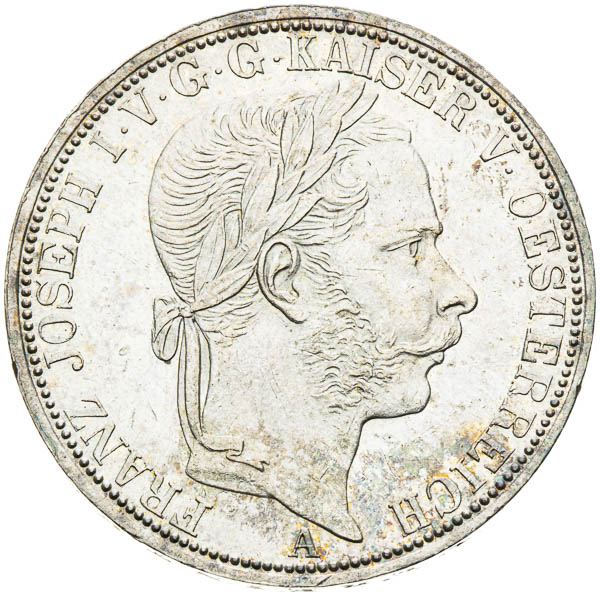Spolkový toliar 1867 - averz