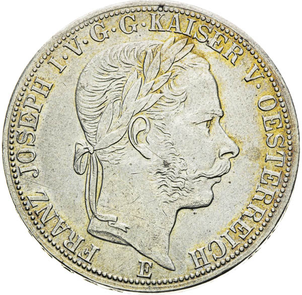 Spolkový toliar 1867 - averz