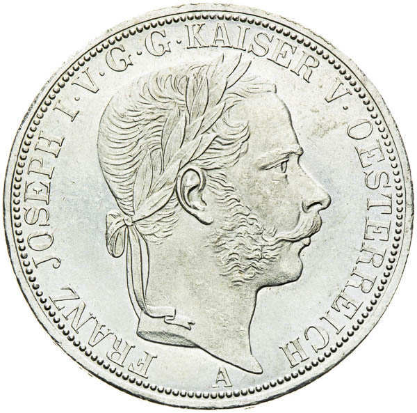 Spolkový toliar 1867 - averz