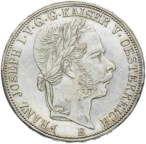 Spolkový toliar 1867 - averz