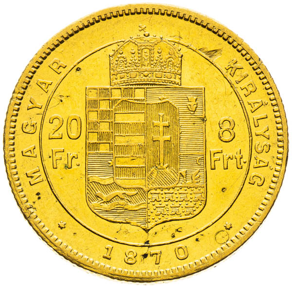 8 Zlatník 1870 - revers