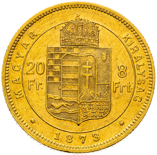 8 Zlatník 1873 - revers