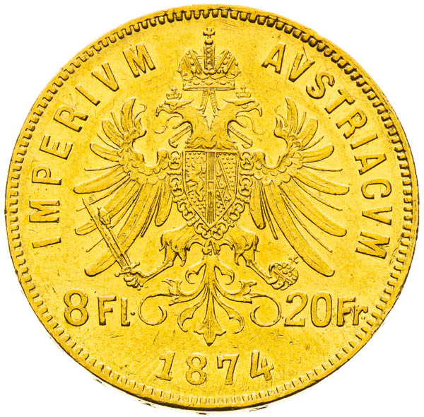 8 Zlatník 1874 - revers
