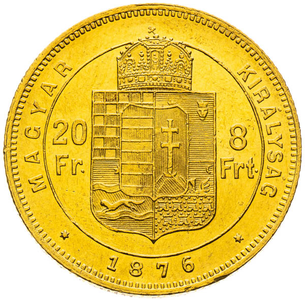 8 Zlatník 1876 - revers