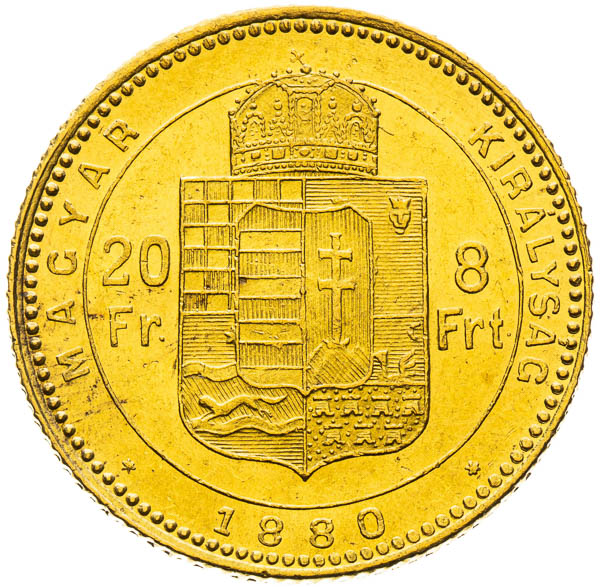 8 Zlatník 1880 - revers