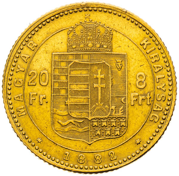 8 Gulden 1882 - back