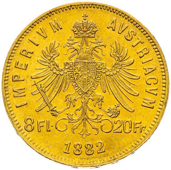8 Gulden 1882 - back