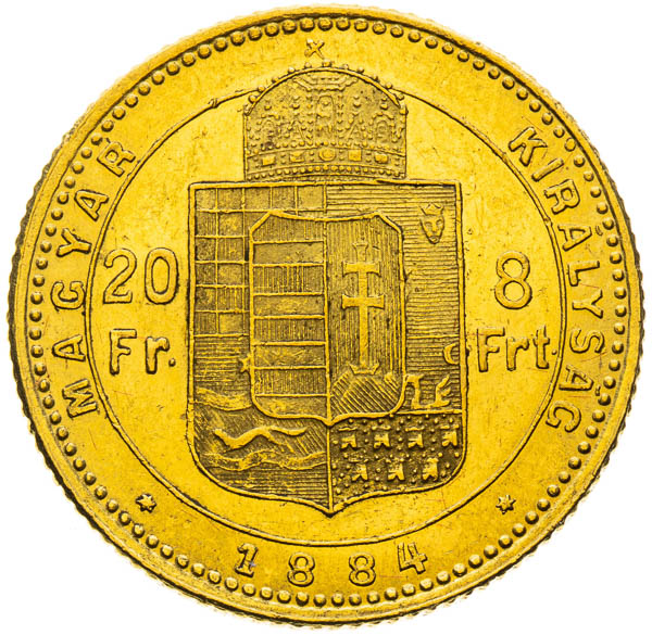 8 Zlatník 1884 - reverz