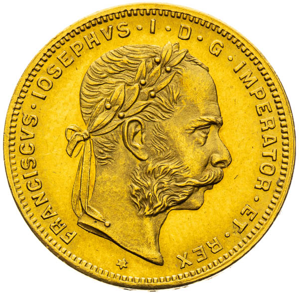 8 Zlatník 1884 - averz