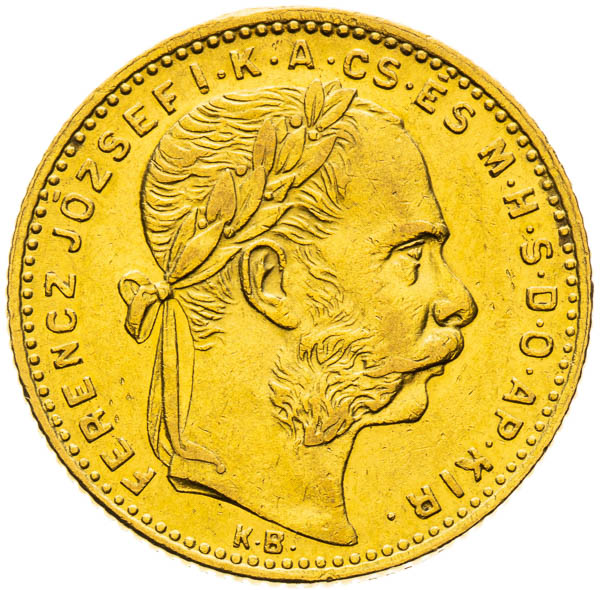 8 Zlatník 1885 - averz