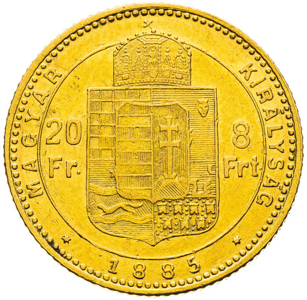 8 Zlatník 1885 - reverz