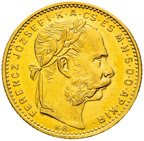 8 Zlatník 1886 - averz