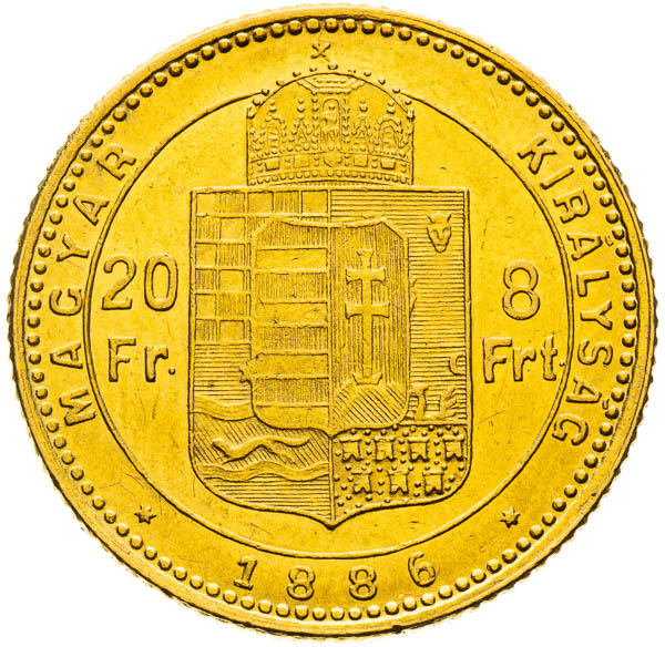 8 Zlatník 1886 - reverz
