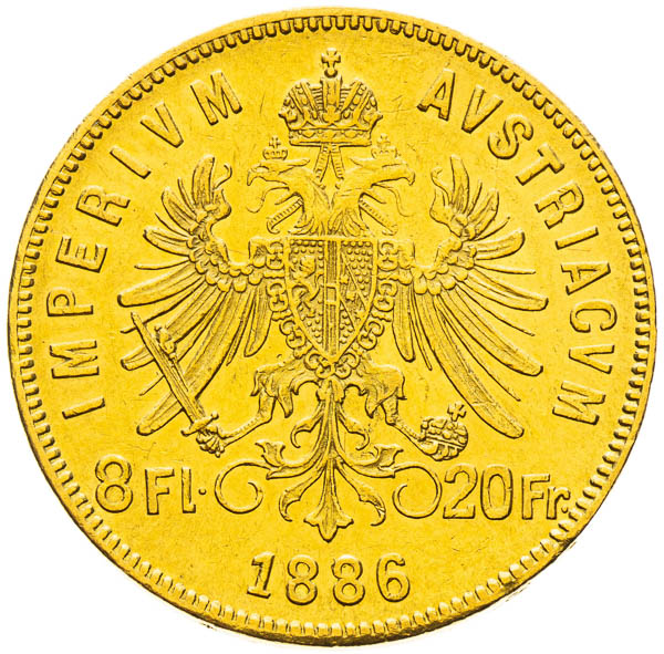 8 Zlatník 1886 - reverz