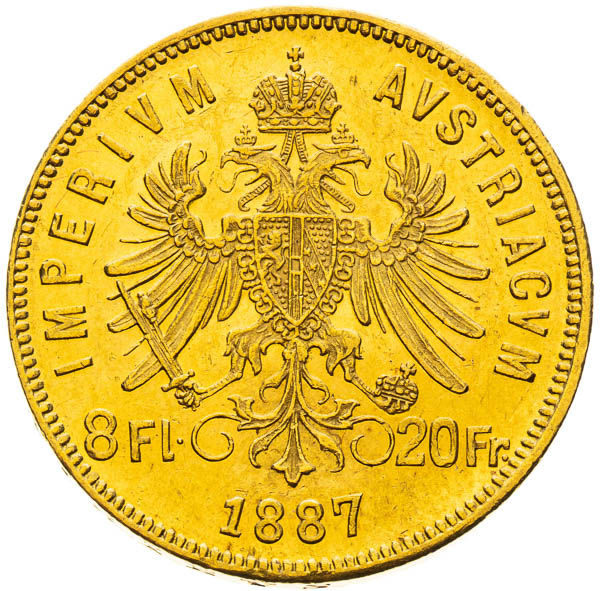 8 Zlatník 1887 - reverz
