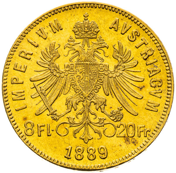 8 Zlatník 1889 - reverz