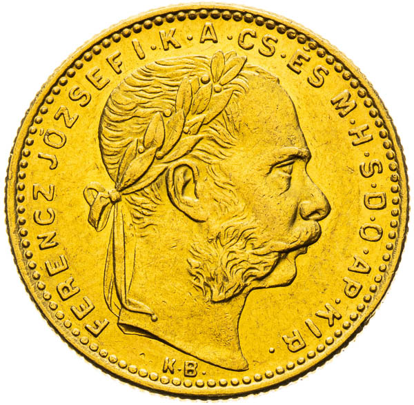 8 Zlatník 1889 - averz