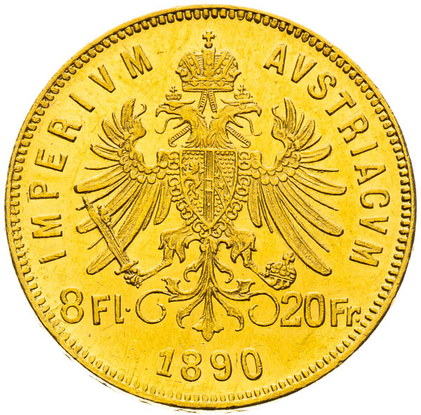 8 Zlatník 1890 - reverz