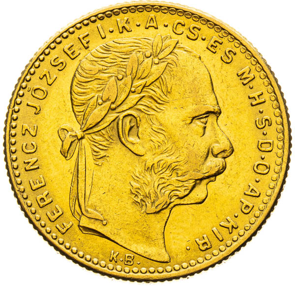 8 Zlatník 1890 - averz