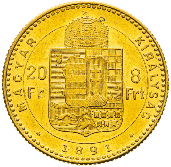 8 Zlatník 1891 - reverz