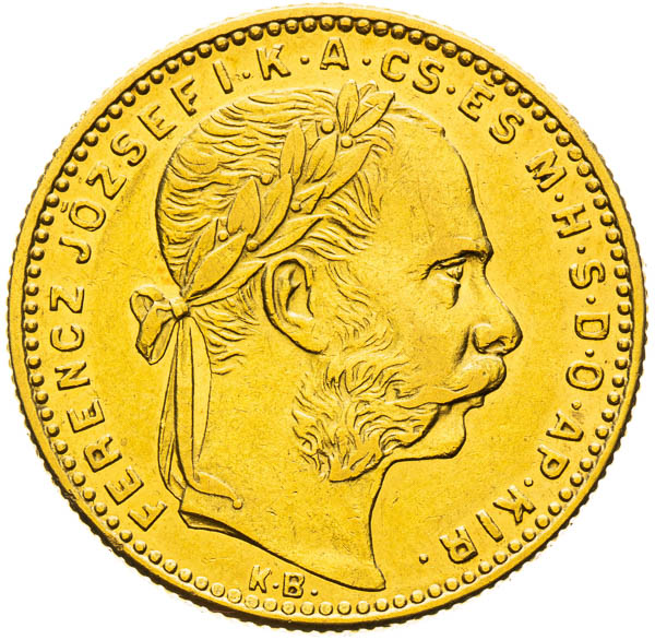 8 Zlatník 1892 - averz