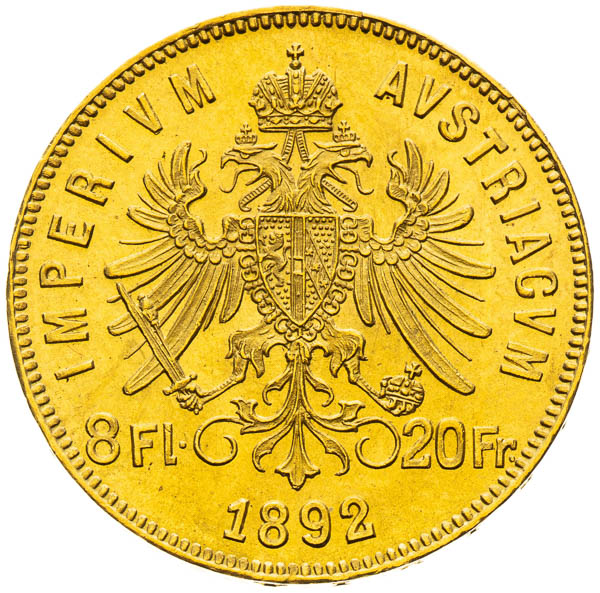 8 Zlatník 1892 - reverz