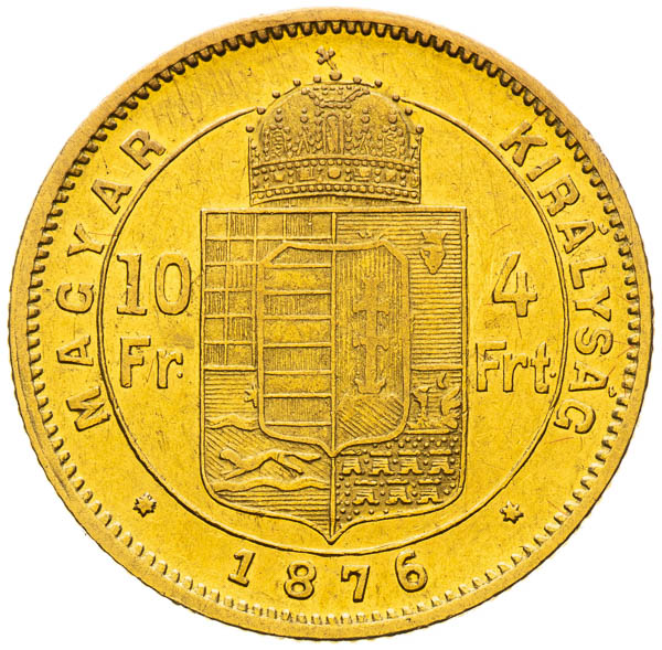 4 Zlatník 1876 - reverz