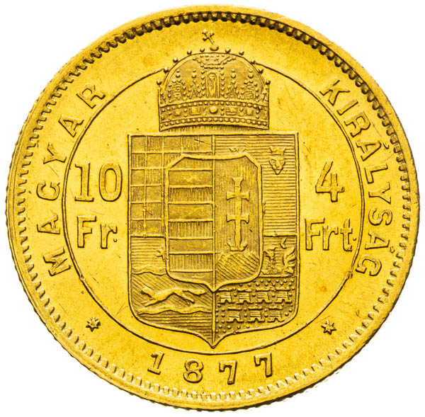4 Zlatník 1877 - reverz