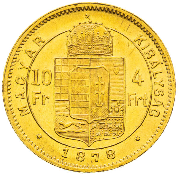 4 Zlatník 1878 - reverz