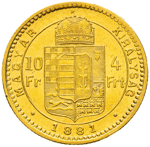 4 Zlatník 1881 - reverz