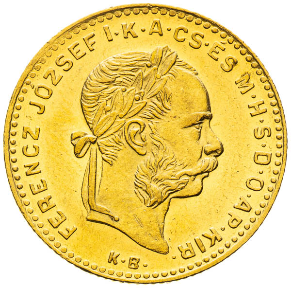 4 Zlatník 1884 - averz