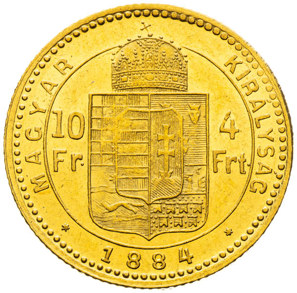 4 Zlatník 1884 - reverz