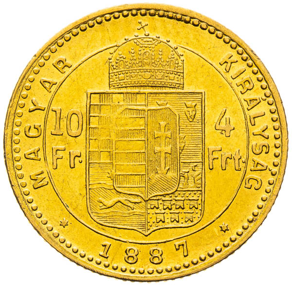 4 Zlatník 1887 - reverz