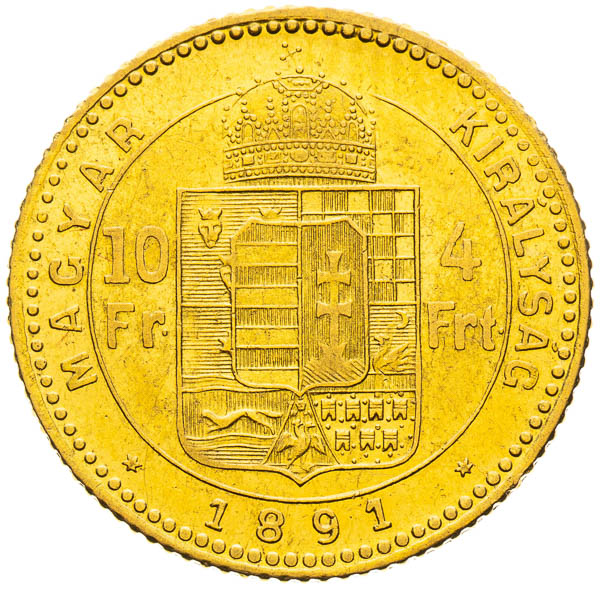 4 Zlatník 1891 - reverz