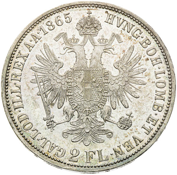 2 Zlatník 1865 - reverz