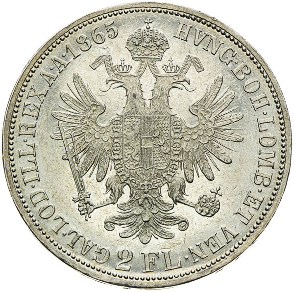2 Zlatník 1865 - reverz