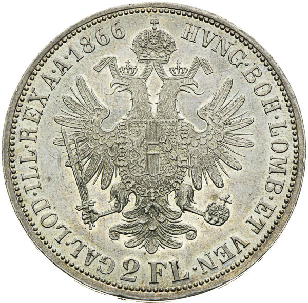 2 Zlatník 1866 - reverz