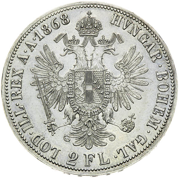 2 Zlatník 1868 - reverz